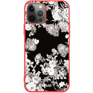 Phone case - casey Soft Flex Design - Autumn - Roses in negative - red