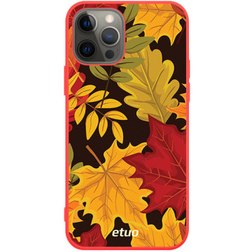 Phone case - casey Soft Flex Design - Autumn - Autumn leaves - red