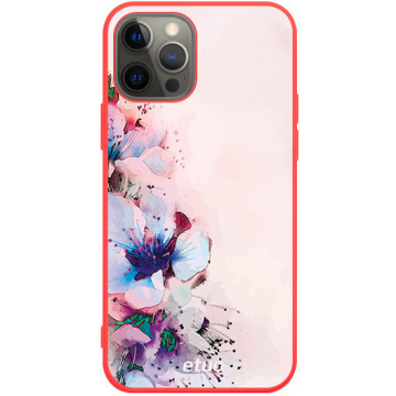 Phone case - casey Soft Flex Design - Autumn - Floral decor - red