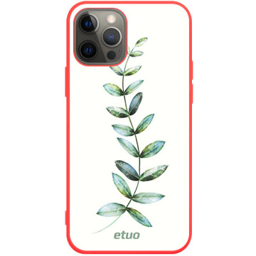 Phone case - casey Soft Flex Design - Botanic - Twig - red