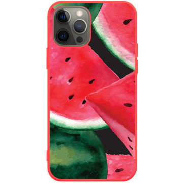 Phone case - casey Soft Flex Design - Fruits and Tropical - Juicy watermelons - red