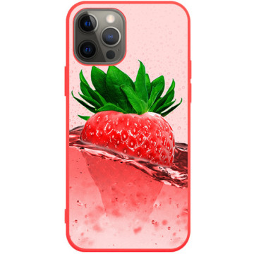 Phone case - casey Soft Flex Design - Fruits and Tropical - Strawberry - red