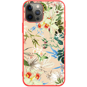 Phone case - casey Soft Flex Design - Fruits and Tropical - Small flowers - red