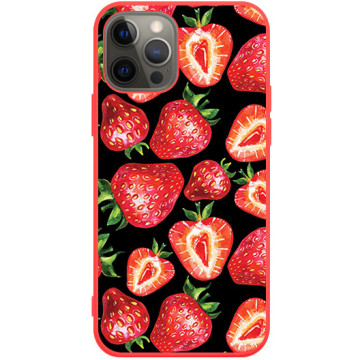 Phone case - casey Soft Flex Design - Fruits and Tropical - Strawberries - red