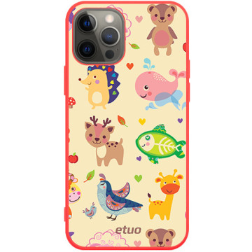 Phone case - casey Soft Flex Design - Forever Young - Animal Patch - red