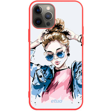 Phone case - casey Soft Flex Design - Fashion Girls - Vogue Girl - red