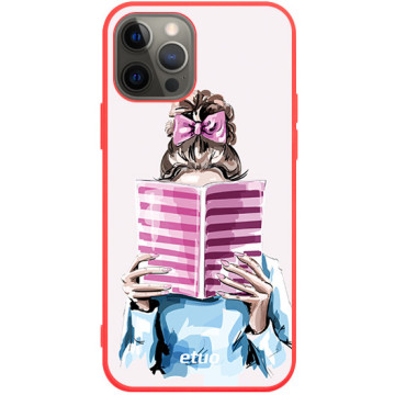 Phone case - casey Soft Flex Design - Fashion Girls - Book lover - red