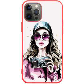 Phone case - casey Soft Flex Design - Fashion Girls - Photo geek - red