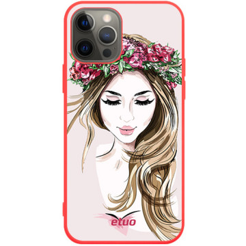 Phone case - casey Soft Flex Design - Fashion Girls - Natural look - red