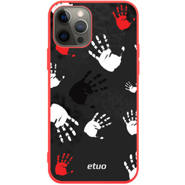 Phone case - casey Soft Flex Design - Horror - Hand prints - red