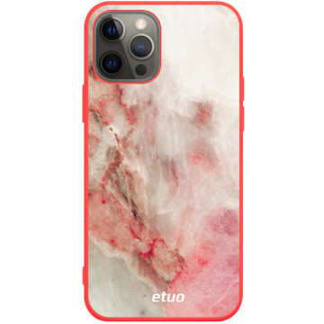 Phone case - casey Soft Flex Design - Insta Marble - Pastel Insta Marble - red