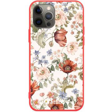 Etui na telefon - casey Soft Flex Design - Floral impressions - Kasiags Field poppies - czerwony