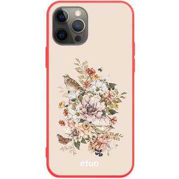 Etui na telefon - casey Soft Flex Design - Floral impressions - Kasiags Romantic grove - czerwony