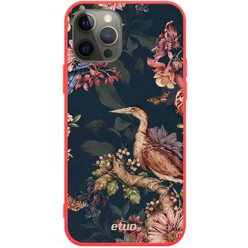 Etui na telefon - casey Soft Flex Design - Floral impressions - Kasiags Bird songs - czerwony