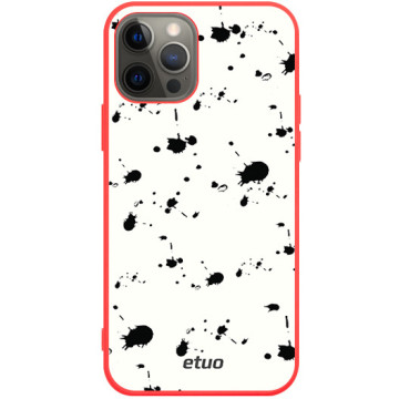 Phone case - casey Soft Flex Design - Minimalist - Speckled case - red