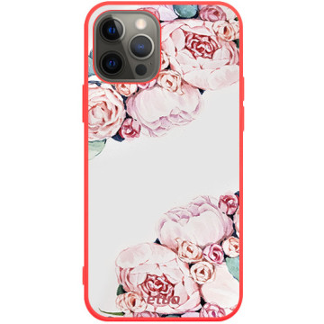 Phone case - casey Soft Flex Design - PasteLove - Pastel flowers - red