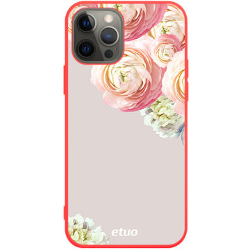 Phone case - casey Soft Flex Design - PasteLove - Pastel roses - red