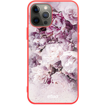 Phone case - casey Soft Flex Design - PasteLove - Purple Flowers - red