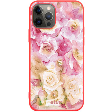 Phone case - casey Soft Flex Design - PasteLove - Watercolor Roses - red