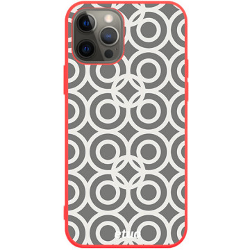 Phone case - casey Soft Flex Design - Simple Design - Wallpaper with circles - red