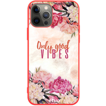 Phone case - casey Soft Flex Design - Summer Vibes - Only Good Vibes - red