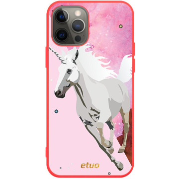 Phone case - casey Soft Flex Design - Summer Vibes - Pink Unicorn - red