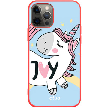 Phone case - casey Soft Flex Design - Unicorn - I love you - red