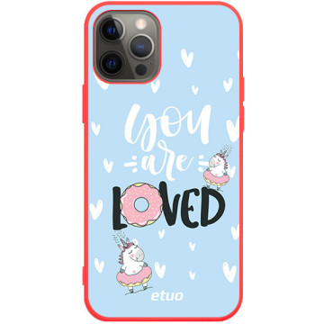 Phone case - casey Soft Flex Design - Unicorn - Loved - red