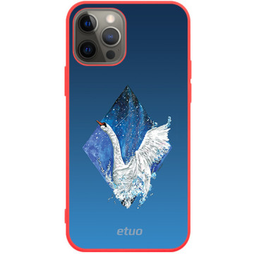 Etui na telefon - casey Soft Flex Design - Water stories - Swan - czerwony