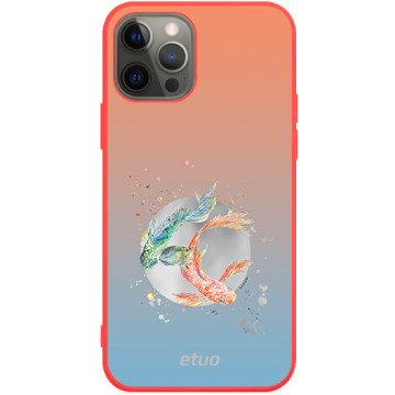 Etui na telefon - casey Soft Flex Design - Water stories - Koi carps - czerwony