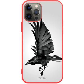 Phone case - casey Soft Flex Design - Wild Animals - Raven - red