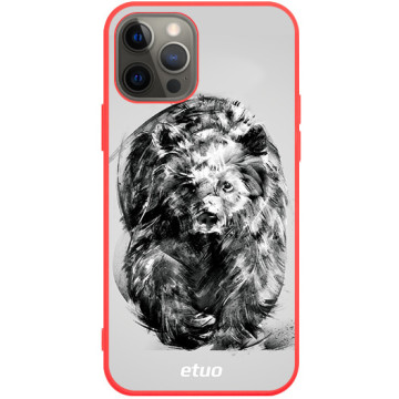 Phone case - casey Soft Flex Design - Wild Animals - Graphic Bears - red
