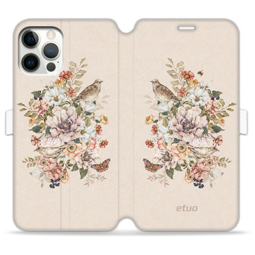 Phone case - casey Wallet Book Design - Floral impressions - Kasiags Romantic grove