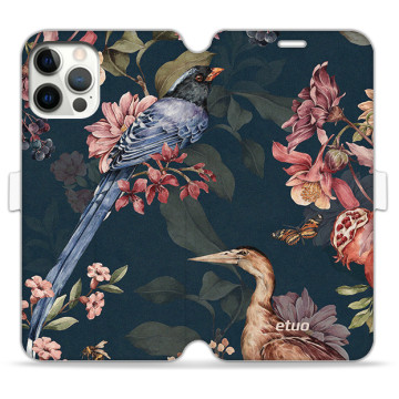 Phone case - casey Wallet Book Design - Floral impressions - Kasiags Bird songs