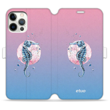 Phone case - casey Wallet Book Design - Water stories - Seahorse