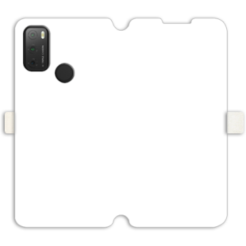 Phone case - casey Wallet Book Design - Marble Case - White Marble