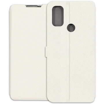 Alcatel 3L (2021) Case - Wallet Book - white