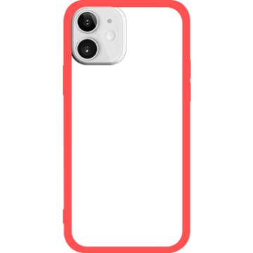 Phone case - casey Soft Flex Design - Marble Case - White Marble - red