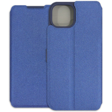 Apple iPhone 14 Case - Soft Wallet Book - navy blue