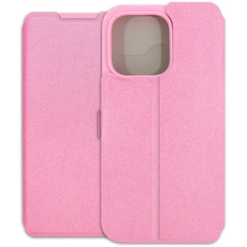 Apple iPhone 14 Pro Case - Soft Wallet Book - pink