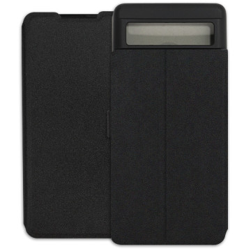 Google Pixel 6a Case - Soft Wallet Book - black