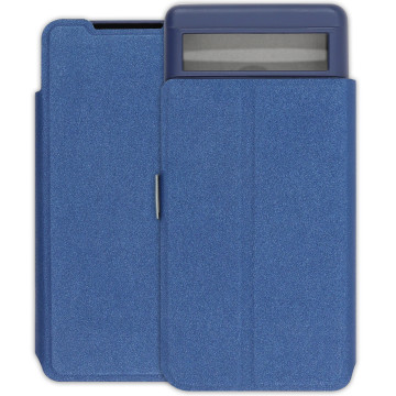 Google Pixel 6a Case - Soft Wallet Book - navy blue