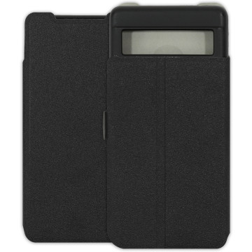 Google Pixel 7a Case - Soft Wallet Book - black