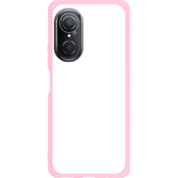 Phone case - casey Soft Flex Design - Marble Case - White Marble - pink