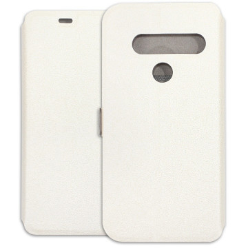 LG G8s ThinQ Case - Wallet Book - white