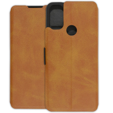 Motorola Moto E40 Case - casey Wallet - light brown