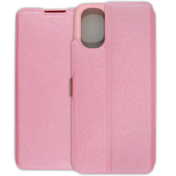 Motorola Moto G22 Case - Soft Wallet Book - pink