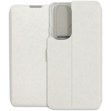 Motorola Edge 30 Case - Wallet Book - white