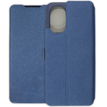 Motorola Moto G82 5G Case - Soft Wallet Book - navy blue