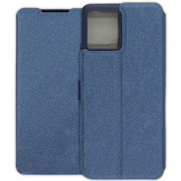 Motorola Edge 30 Fusion Case - Soft Wallet Book - navy blue
